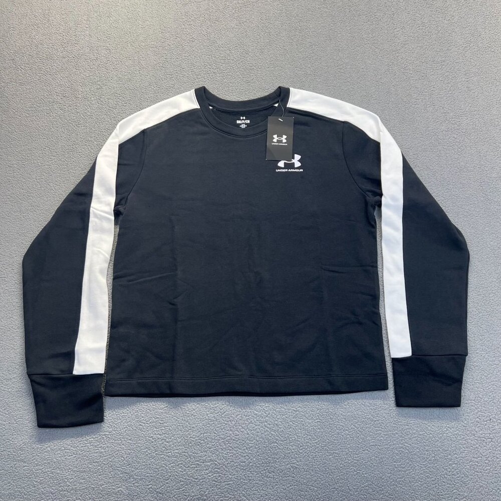 Under Armour Women's Top Long‎ Sleeve Crew neck  Small Black,Cotton  New